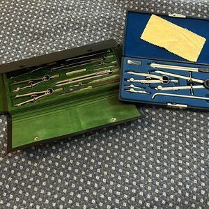 Antique drafting sets